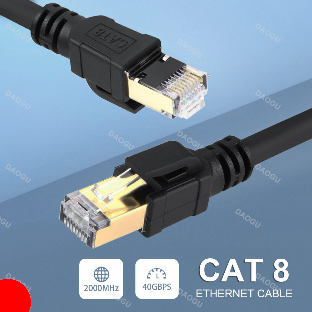 Jual 40Gbps 2000MHz Cat8 Ethernet Cable 10 20 30 Meter Rj 45 CAT 8 ...
