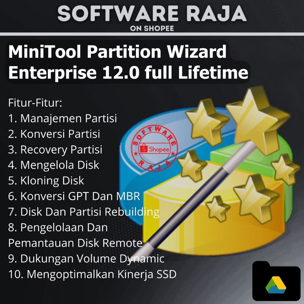 Jual MiniTool Partition Wizard Enterprise V12 Lifetime Software PC ...