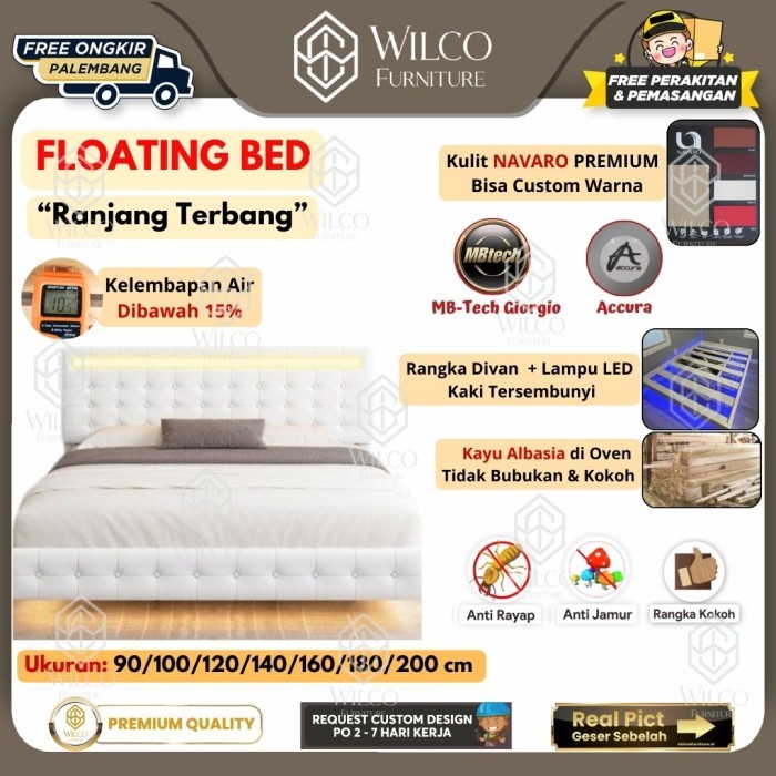 Jual Custom Divan Sandaran Ranjang Terbang Kulit Mengkilat Bottega ...