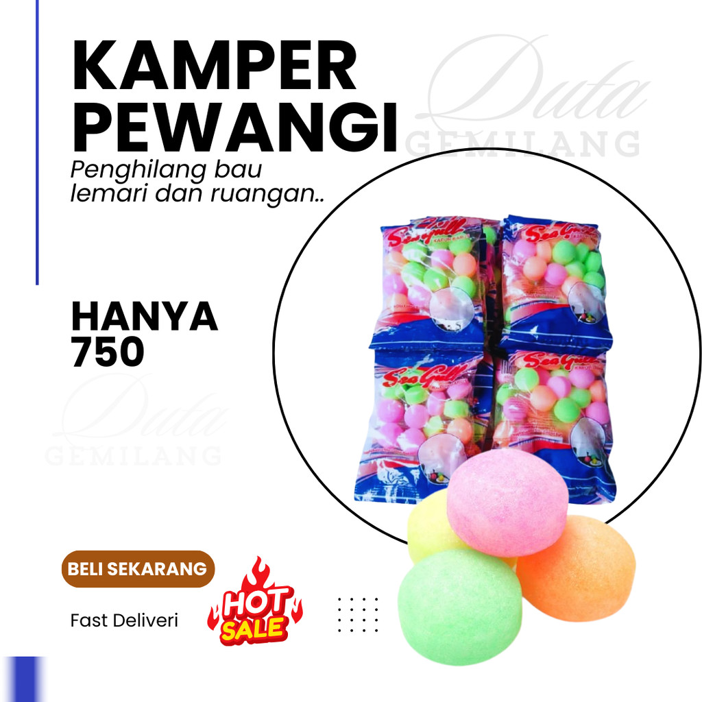 Jual 2 Bungkus / Kamper Seagull Pengharum ruangan / Kapur Barus ...