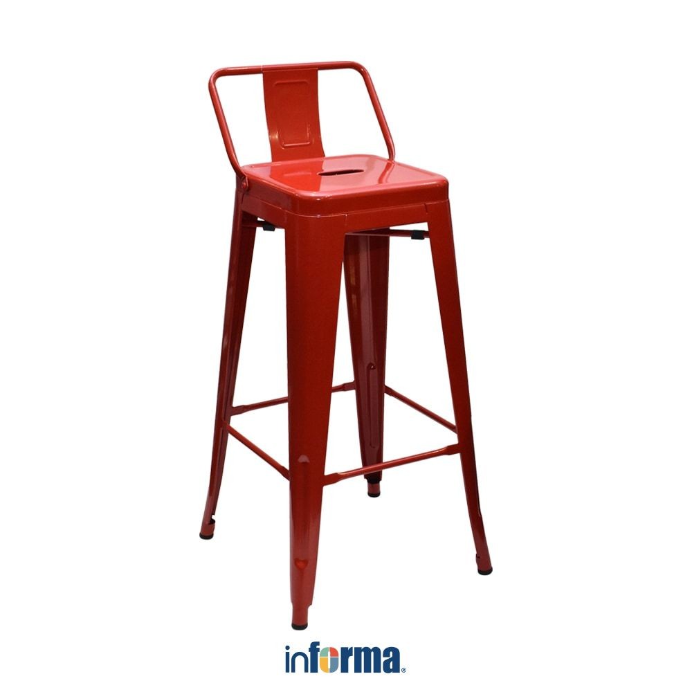 Jual Informa London Z Kursi Bar Metal - Merah Bar Stool Kursi Kafe ...