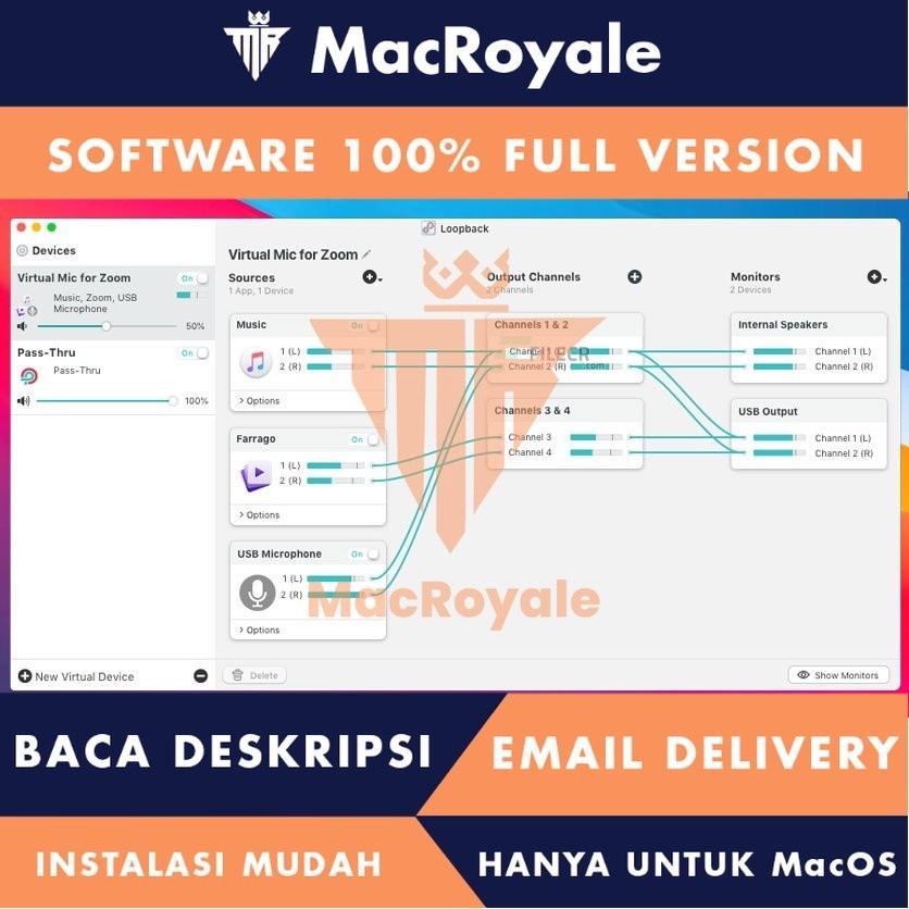 Jual [MacOS] Loopback Full Version Lifetime Full Garansi - Alat routing ...