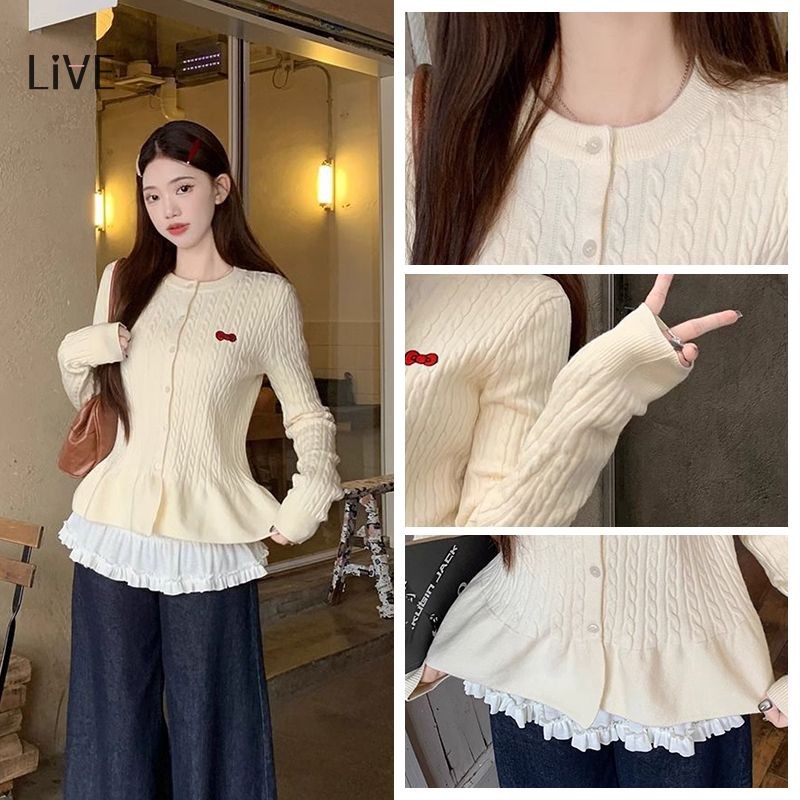 Jual ALIVEF - Pendek Pakaian Rajut Kelim Kerut Rajutan Atas Rasa Desain ...