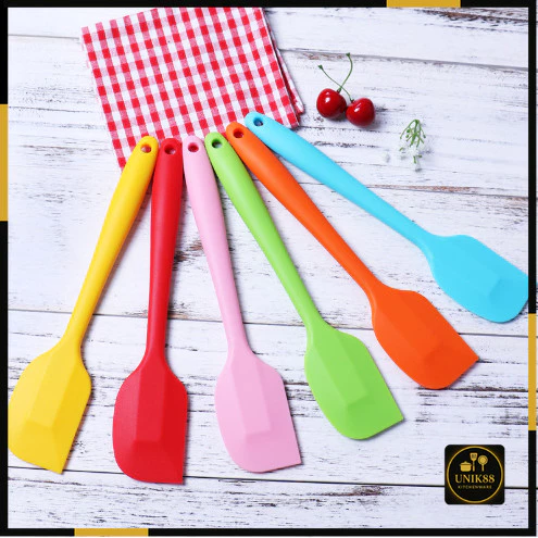 [UNIK88] Spatula Silikon Food Grade Alat Masak Tahan Panas Anti Lengket Import | AutoStock