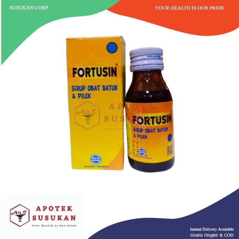 Jual Fortusin Sirup 60 ml Obat Batuk Pilek ED AGUSTUS 2025 | Shopee ...