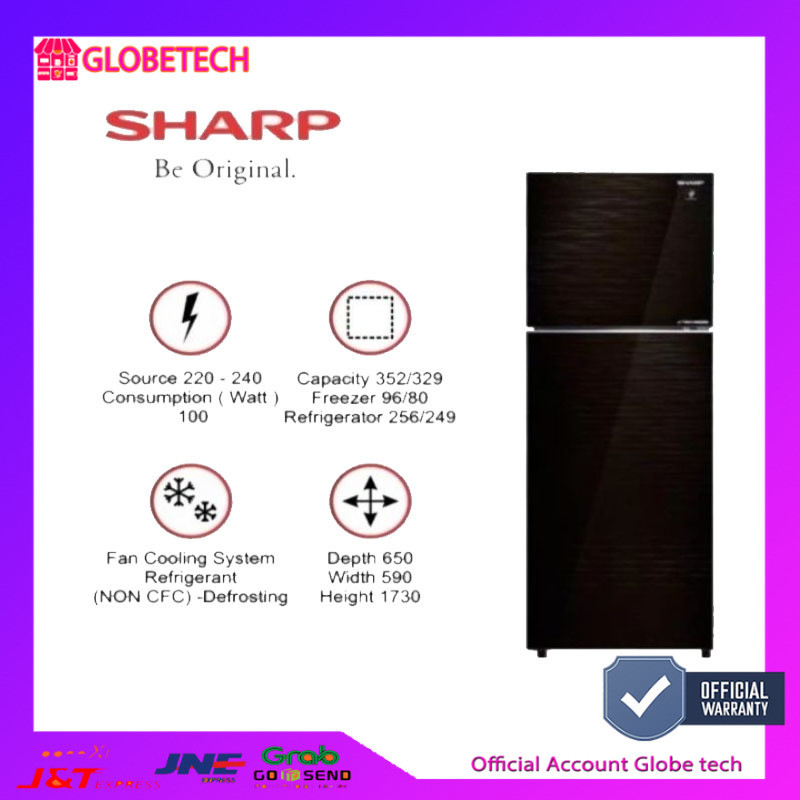 Jual Kulkas Sharp Inverter Kaca SJ-456GI-MK (456GI MK) | Shopee Indonesia