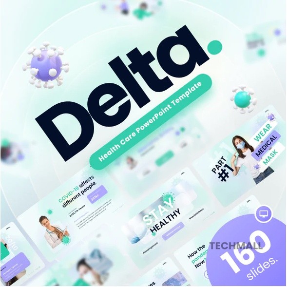 Jual NS Delta Corona Virus PowerPoint Template | Editable | Shopee ...