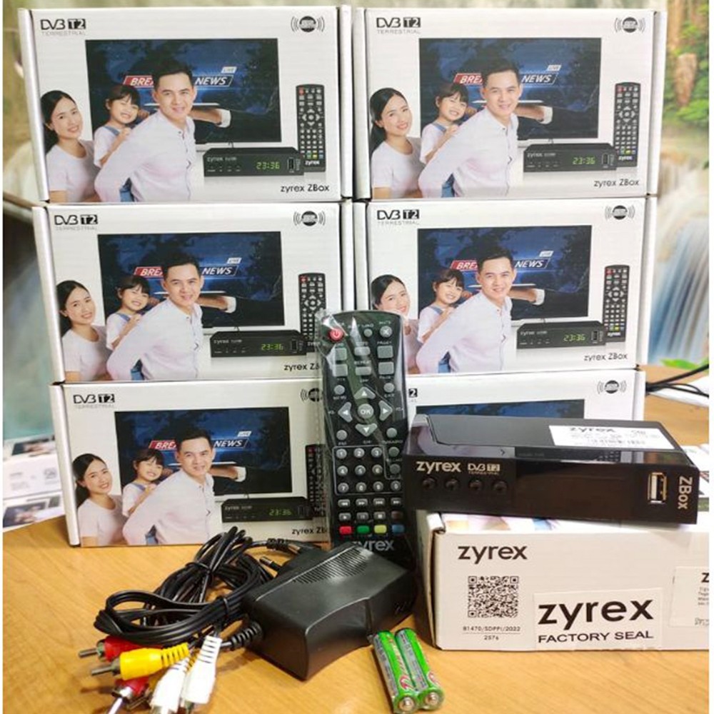 Jual Set Top Box Tv Digital STB Zyrex chipset sunplus DVB T2 Original ...