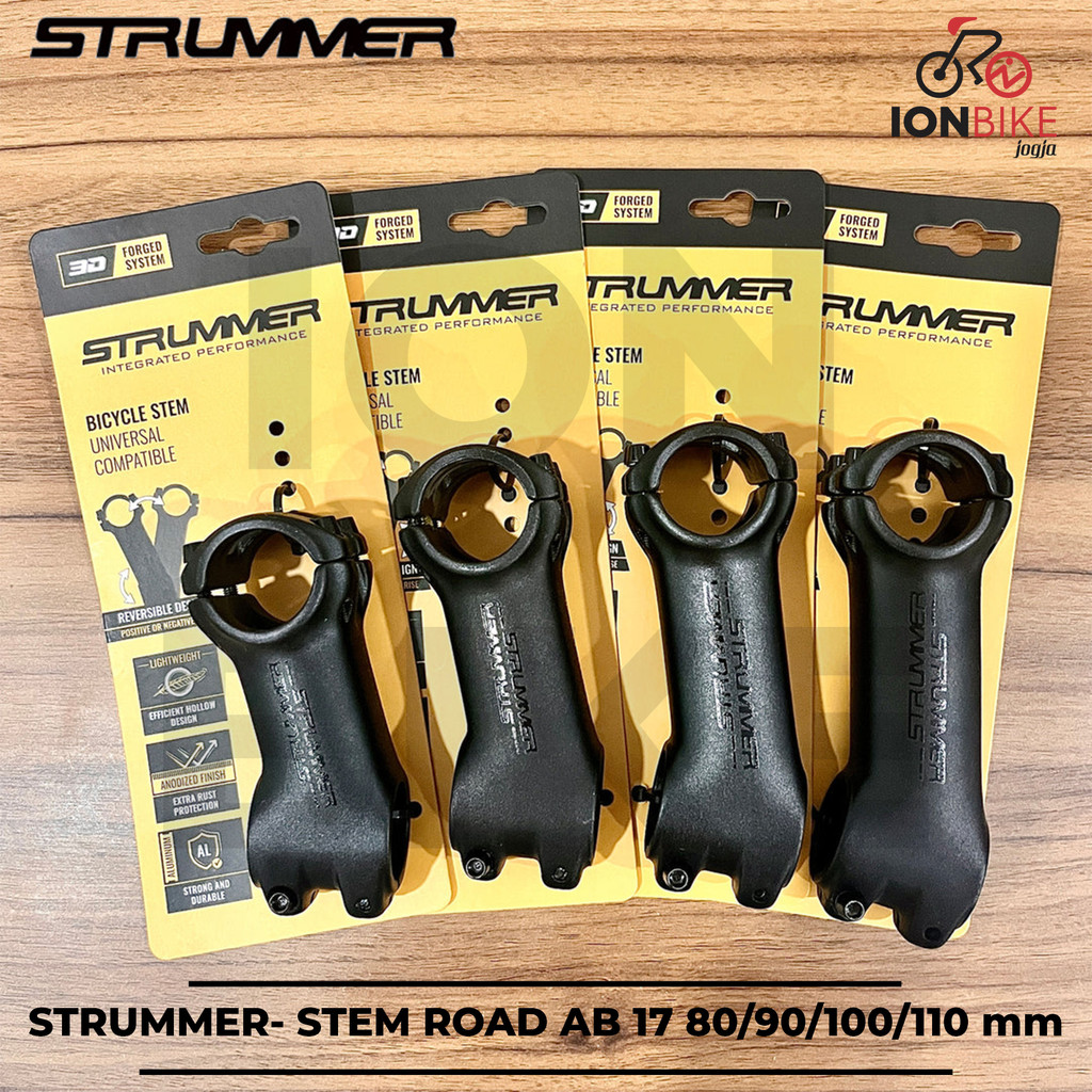 Jual Stem Strummer AB17 Superlight Roadbike 17 Degree 80 90 100 110 mm ...