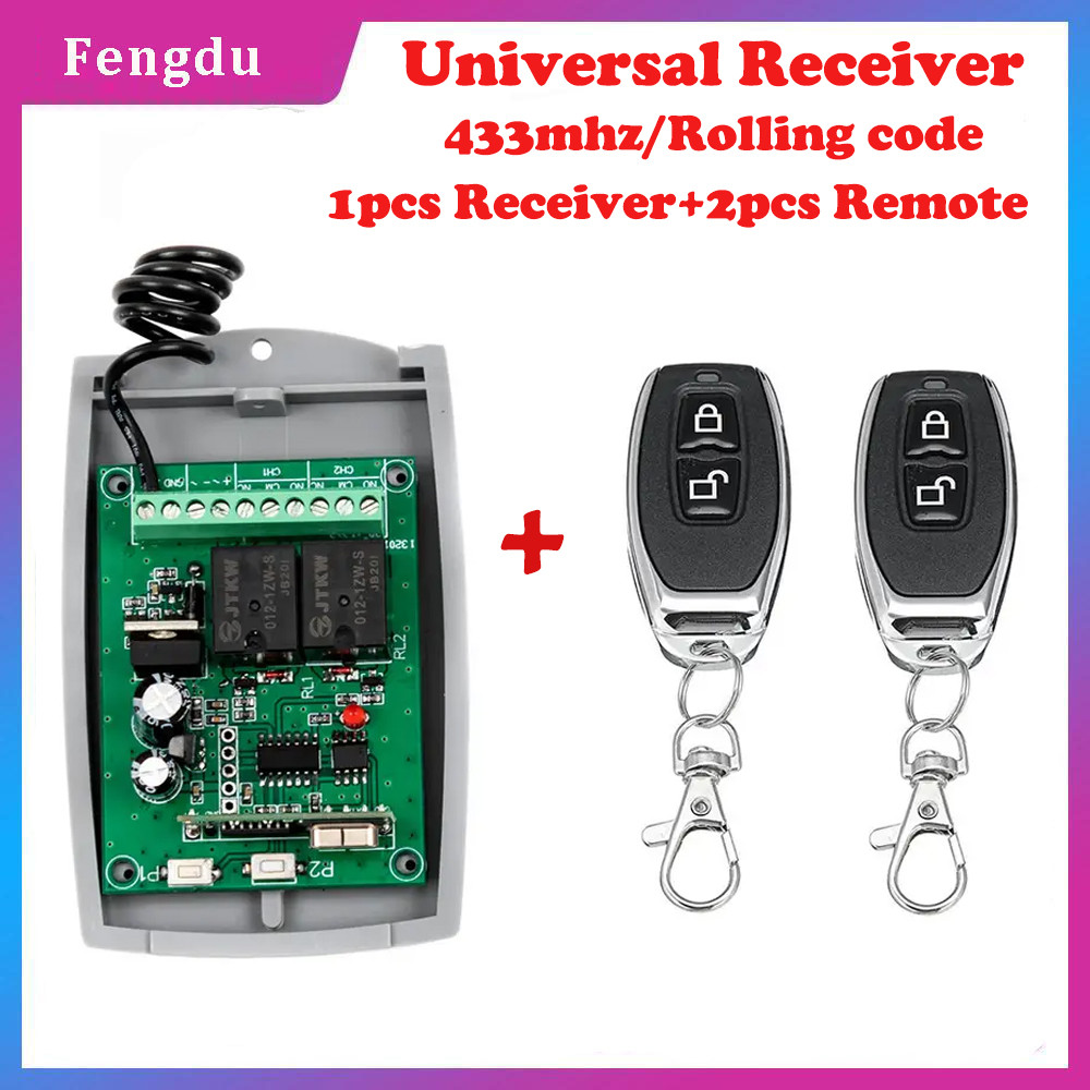 Jual DC12V/24V 433MHz remote control receiver with rolling code HCS301 ...