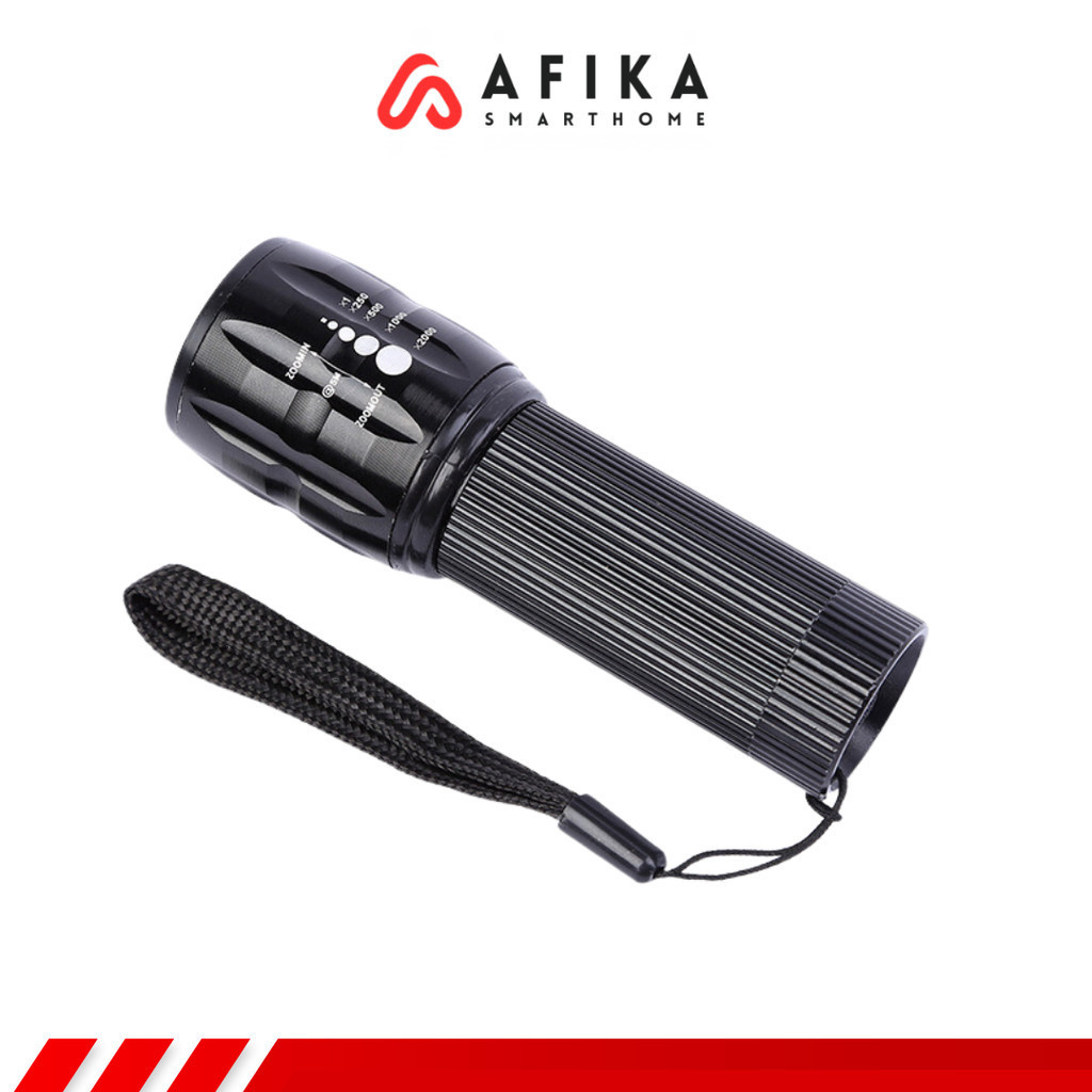 Jual Senter LED Flashlight Cree Q5 2000 Lumens | Shopee Indonesia