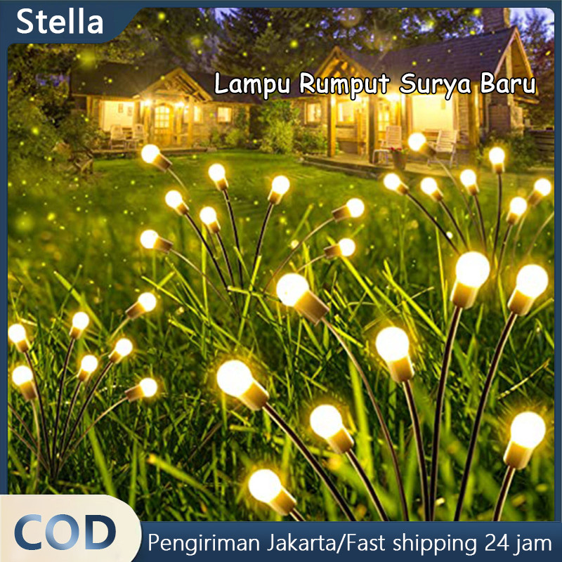 Jual Lampu Rumput Surya Baru LED Lampu Taman Tenaga Wind Motion Firefly ...