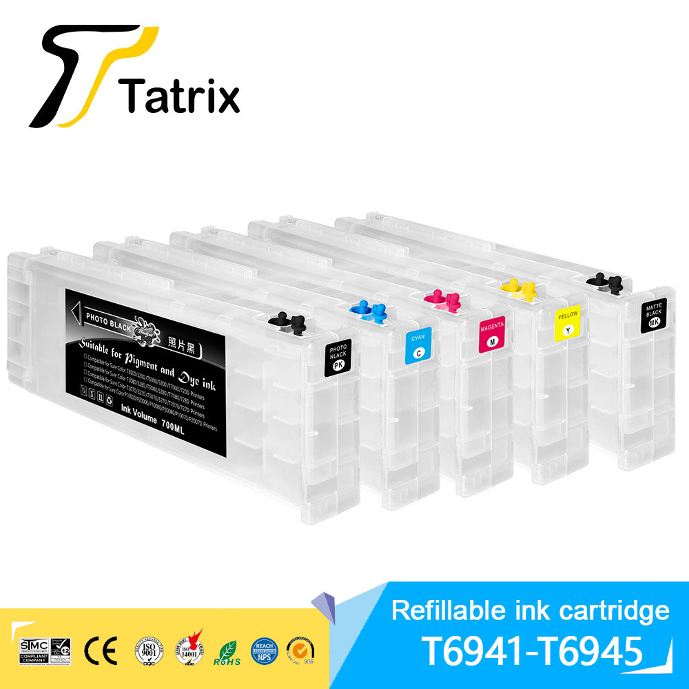 Jual Tatrix T6941- T6945 Refillable ink cartridge for Epson Sure Color ...