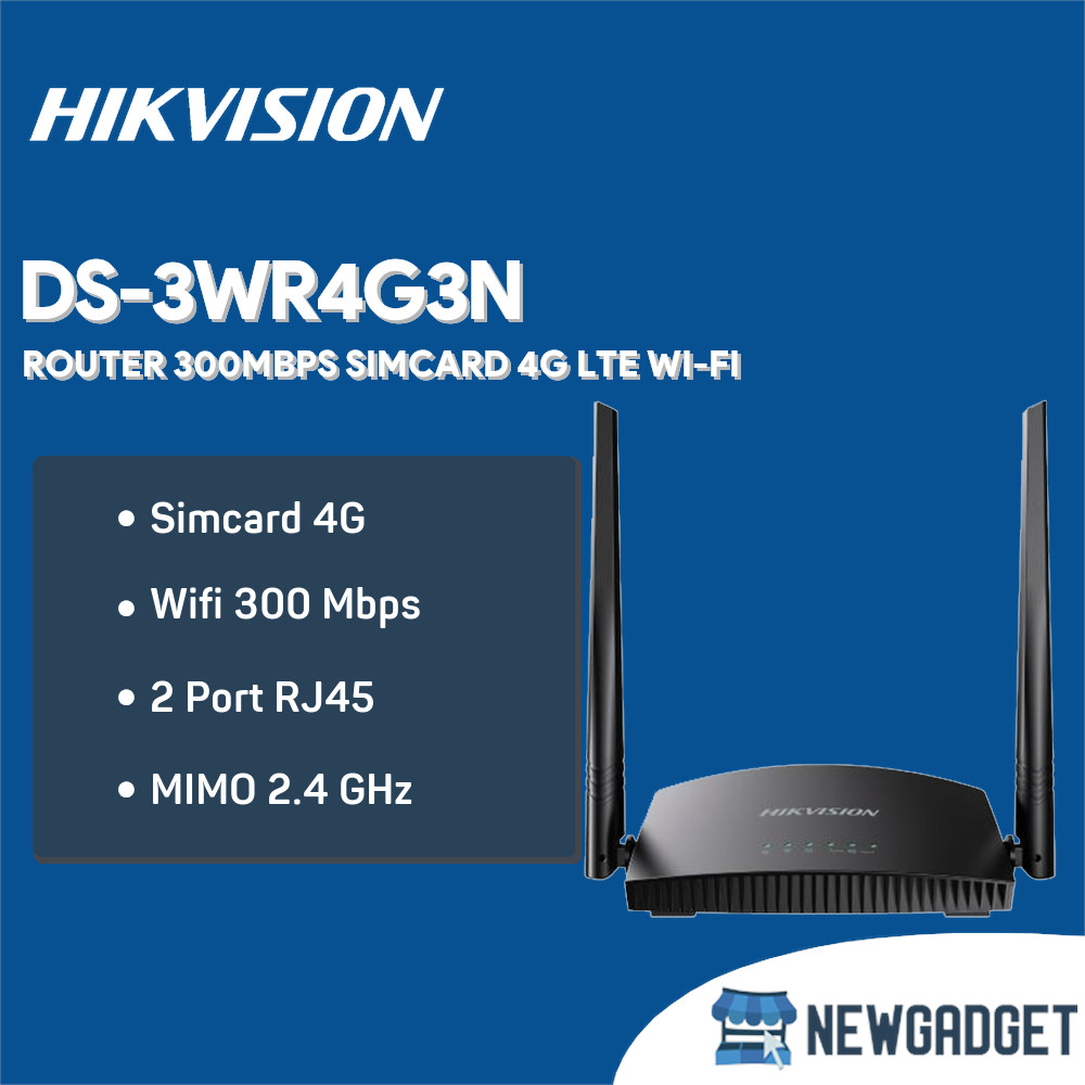 Jual HIKVISION DS-3WR4G3N ROUTER 300MBPS SIMCARD 4G LTE WI-FI | Shopee ...