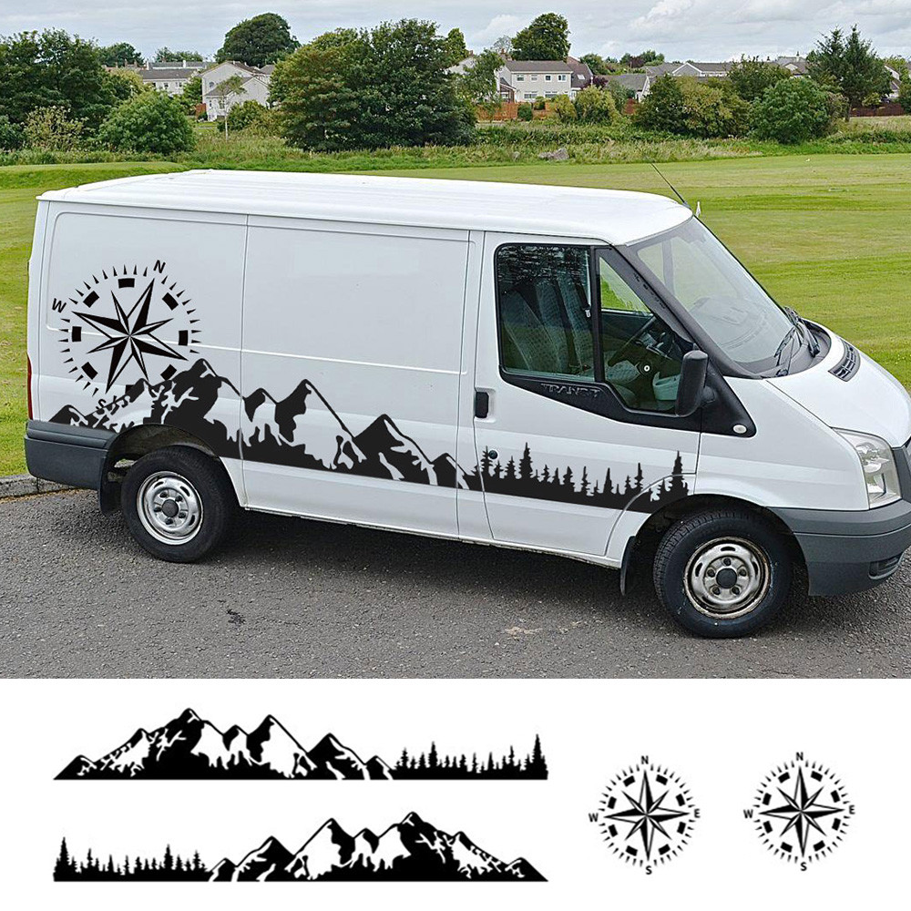 Jual Car Door Stickers Motorhome Camper Van For Ford Transit MK6 MK7 ...