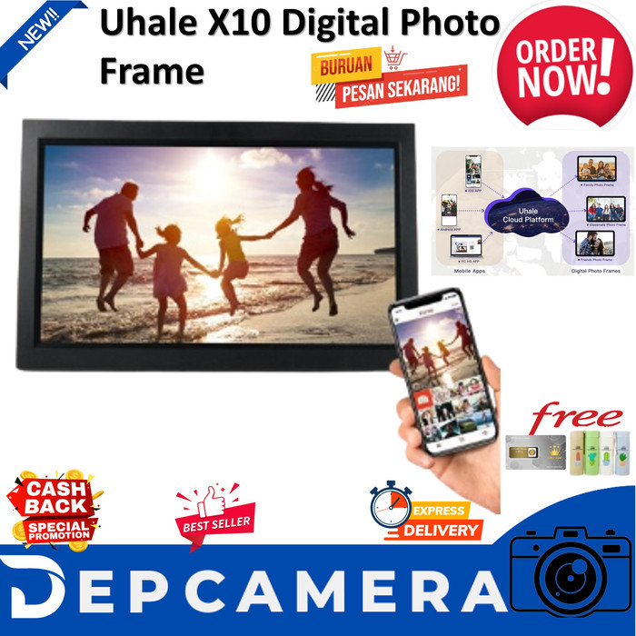 Jual Uhale X10 Digital Photo Frame Bingkai Foto Touch Screen 15.6 Inch ...