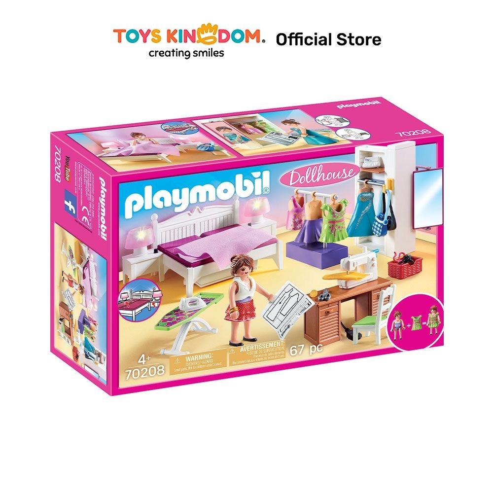 Jual Toys Kingdom Playmobil Bedroom With Sewing Corner 70208 Kids Toy ...