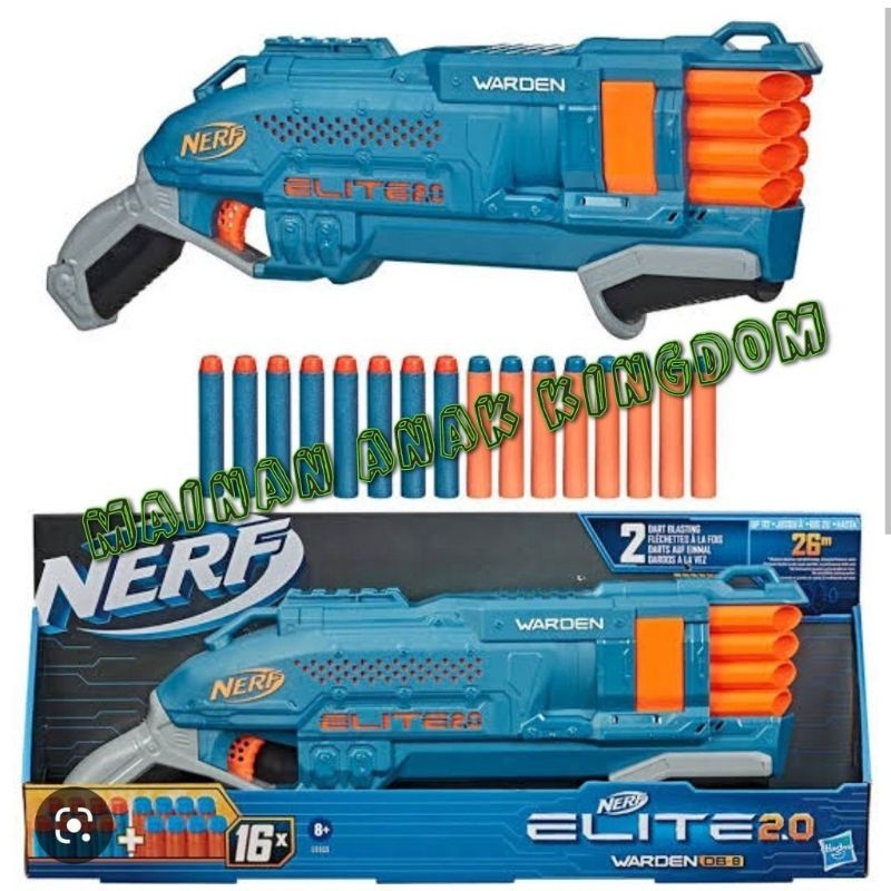 Jual Nerf Elite 2.0 Warden Db - 8 Blaster Original KSMbersaudara ...