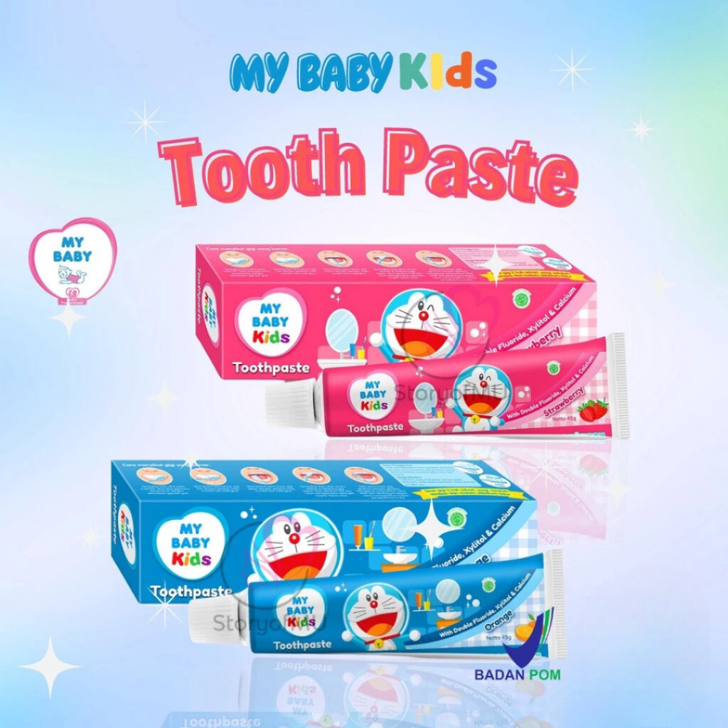 Jual MY BABY Toothpaste Doraemon Netto 45Gr Strawberry & Orange ...