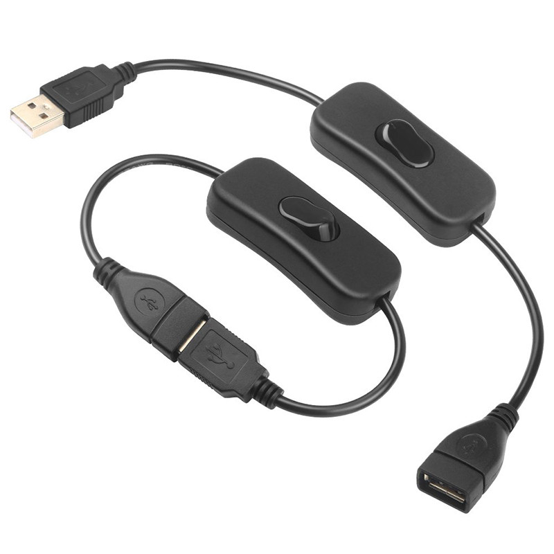 Jual 28cm USB Cable Extension Cord With Switch ON/OFF Cable Adapter USB ...