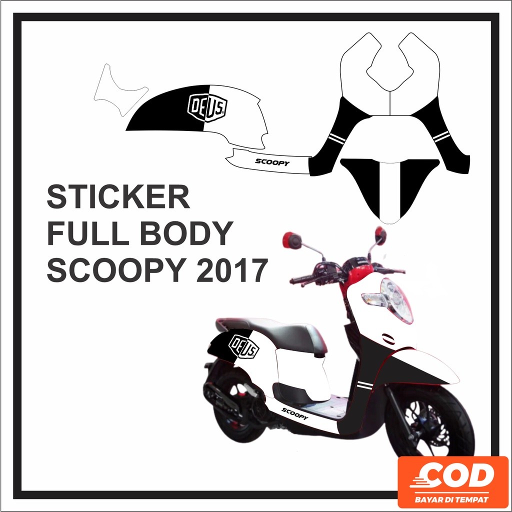 Jual Stiker Decal sticker Striping Motor HONDA SCOOPY SCOPY Full Body ...
