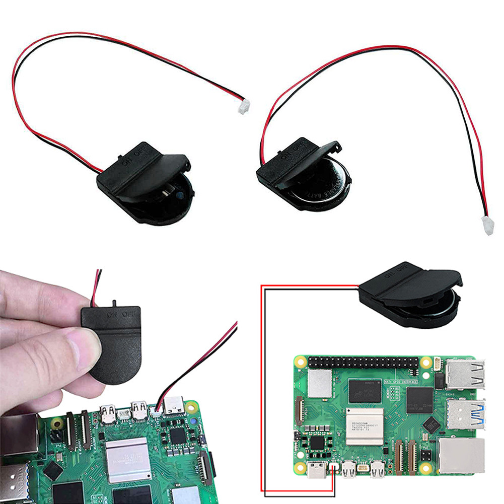Jual For Raspberry Pi 5 RTC Battery Box RTC Clock Battery Kit with ...