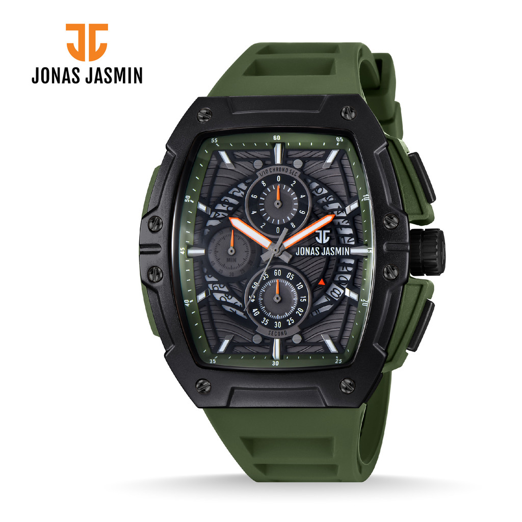 Jual Jonas Jasmin - Jam Tangan Analog Pria JJ-5348MC Chrono Aktif