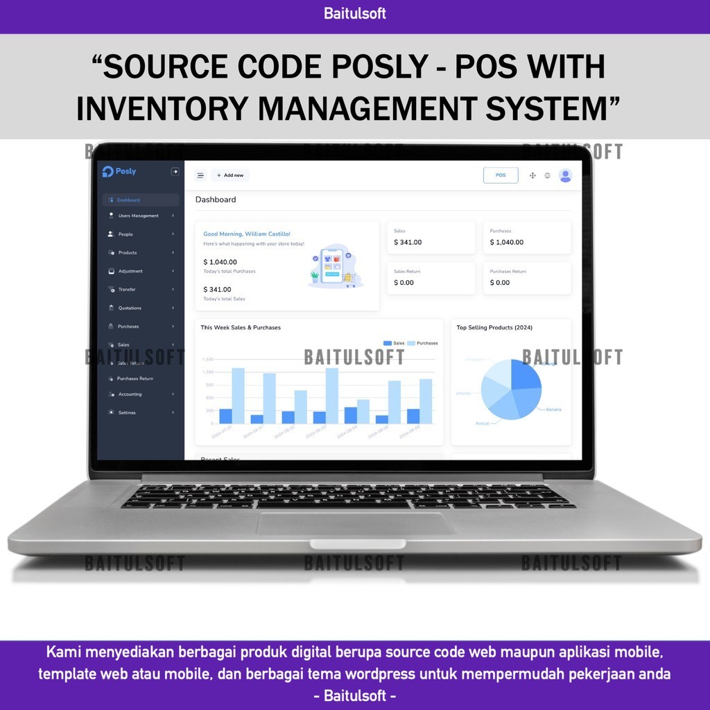 Jual SOURCE CODE APLIKASI WEB POSLY - POS WITH INVENTORY MANAGEMENT ...