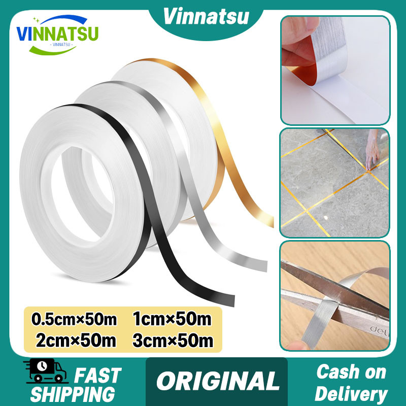 Jual Vinnatsu 50M Gulungan Stiker Pembatas Keramik Waterproof Floor ...