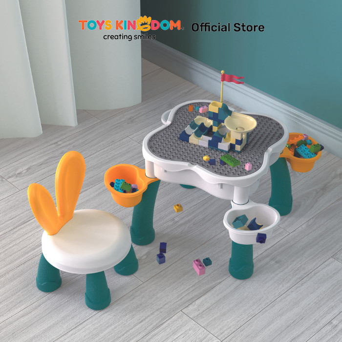 Jual Toys Kingdom Bricks Kingdom Set Meja & Kursi Anak Block Rabbit Set ...