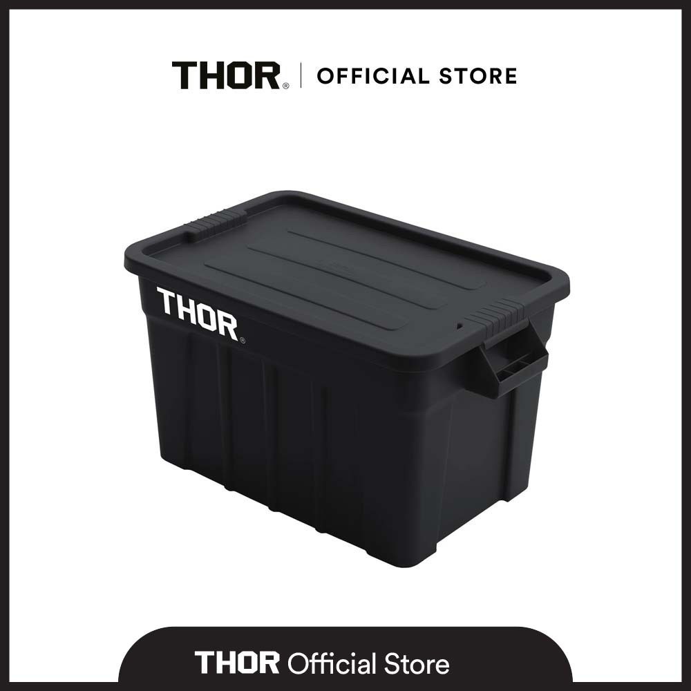 Jual THOR TOTE BOX WITH LID 75L BLACK | Shopee Indonesia