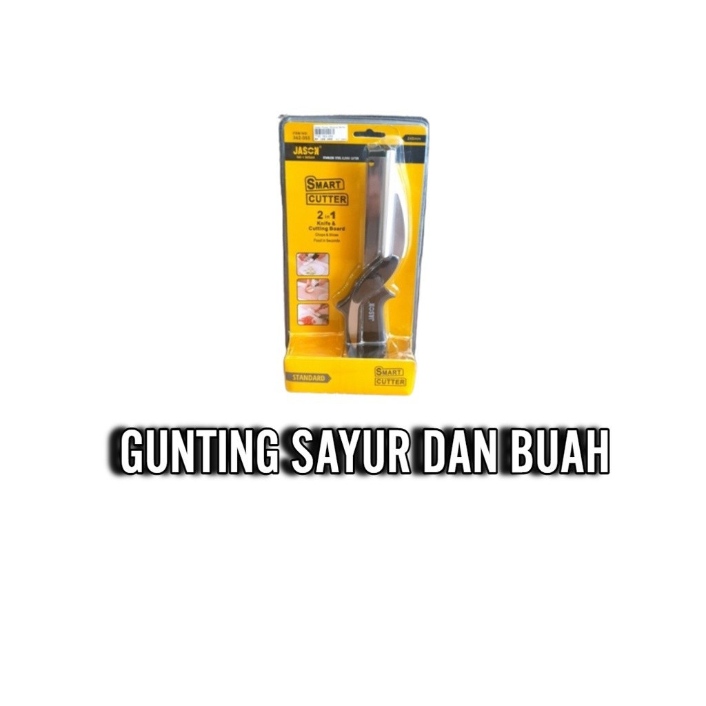 Jual Cutter Pisau Gunting Sayur dan Buah 2 in 1 Jason | Shopee Indonesia