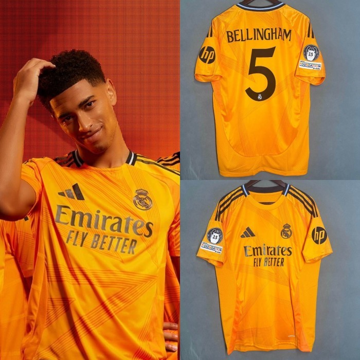 Jual JERSEY BAJU BOLA MADRIIT AWAY 2024/2025 FULLPATCH UCL+ NAMESET ...