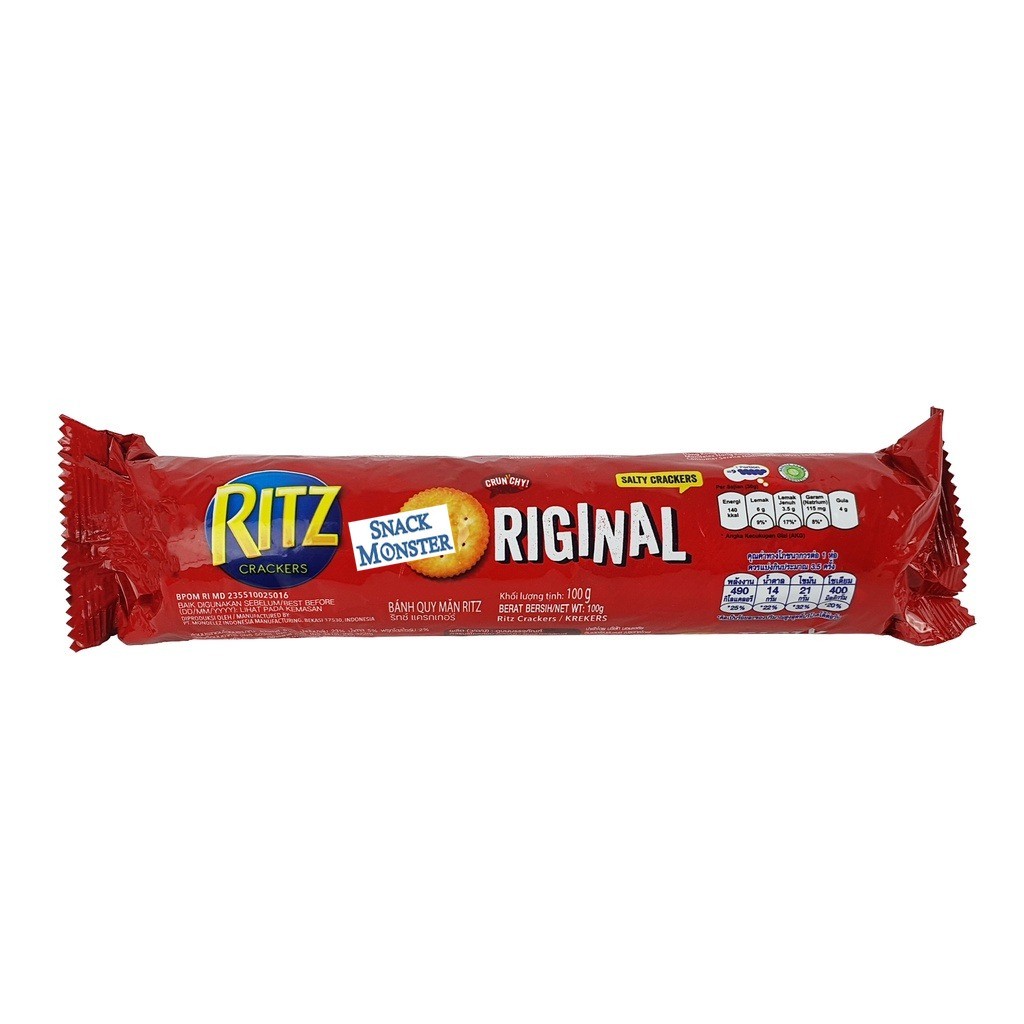 Jual Ritz Roll Crackers Crunchy Original - Netto 91 gr | Shopee Indonesia