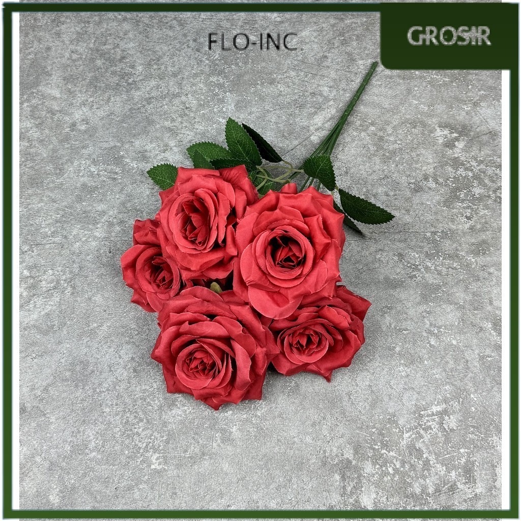 Jual FLO-INC. - Bouquet bunga K5 ROSE Mawar Artifisial Dekorasi Tanaman ...