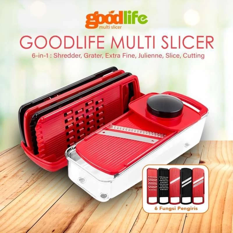 Goodlife Multi Slicer & Grater 6-in1