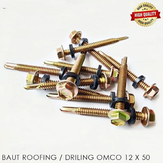 Jual Baut roofing/ruping/skrup sekrup 12 x 50 /self drilling screw 5 cm ...
