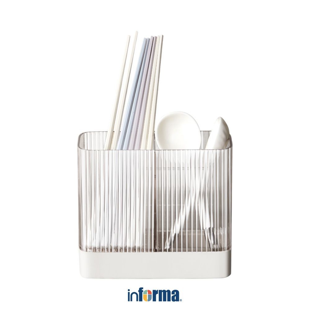 Jual Informa Pau Tempat Alat Makan Plastik - Putih Rak Sendok Organizer ...