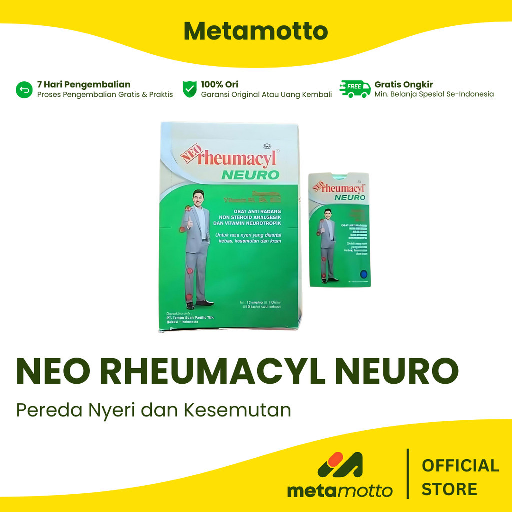 Jual Neo Rheumacyl Neuro [1 Box @12 Strip] - Metamotto | Shopee Indonesia