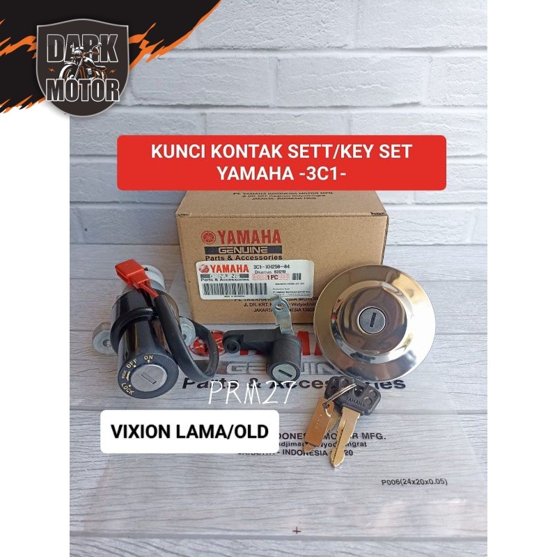 Jual kunci kontak Assy/sett (3C1) key sett Yamaha Vixion lama/old ...