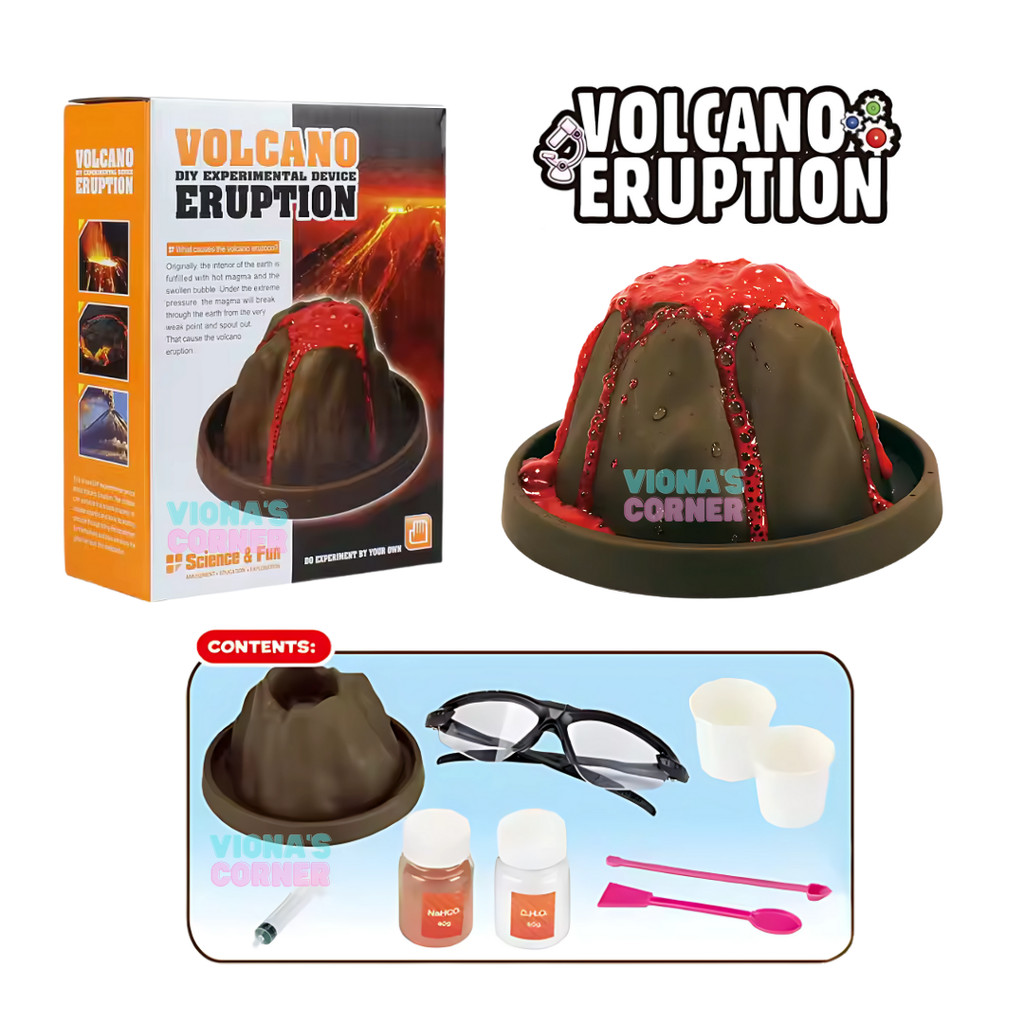 Jual Mainan Anak Volcano Eruption Edukasi Eksperimen Sains gunung ...
