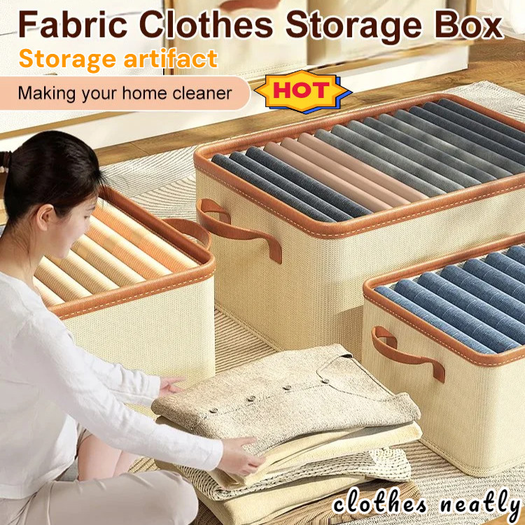 Jual Extra Large Fabric Storage Container for Clothes Foldable and ...