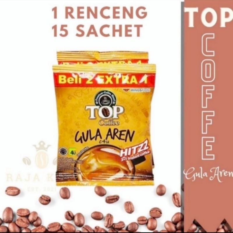 Jual Top kopi gula aren renceng isi 15 sachet 22 grm ISME | Shopee ...
