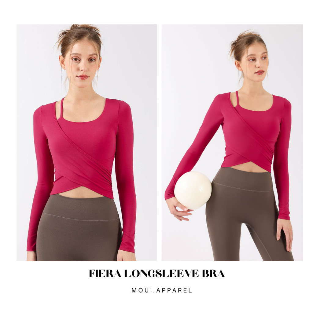 Jual MOUI.APPAREL - FIERA LONGSLEEVE BRA FIXED PADDING BRA HIGH SUPPORT ...