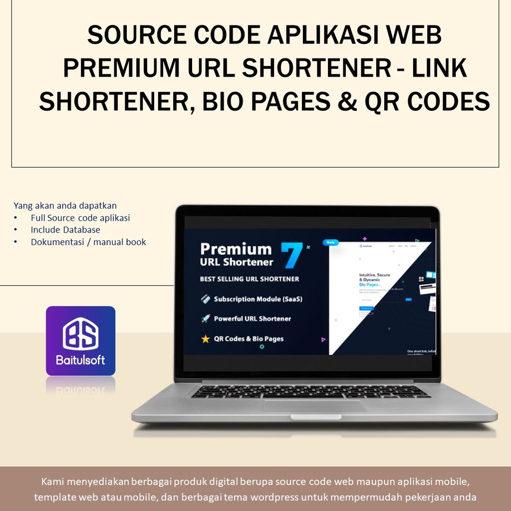Jual SOURCE CODE APLIKASI WEB PREMIUM URL SHORTENER - LINK SHORTENER ...