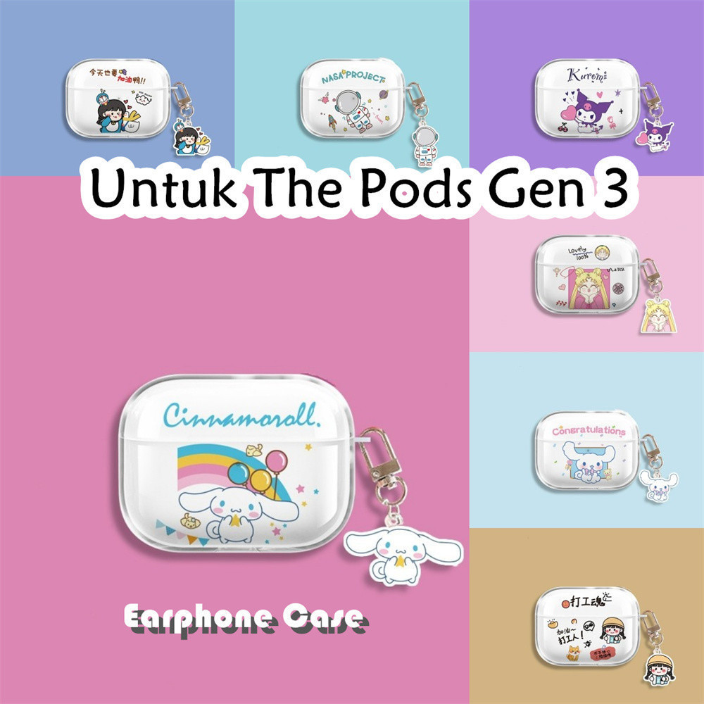 Jual Coco Case Untuk The Pods Gen 3 Case Kartun Kreatif transparan ...