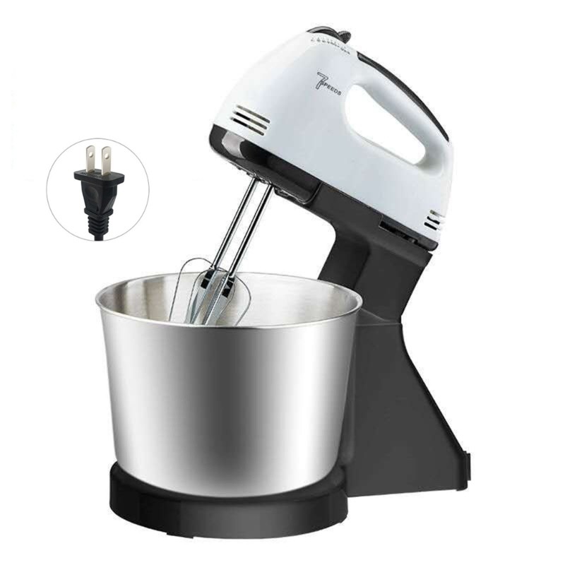 Jual 100W Electric Food Stand Mixer Cream Blender Dough Kneading 7
