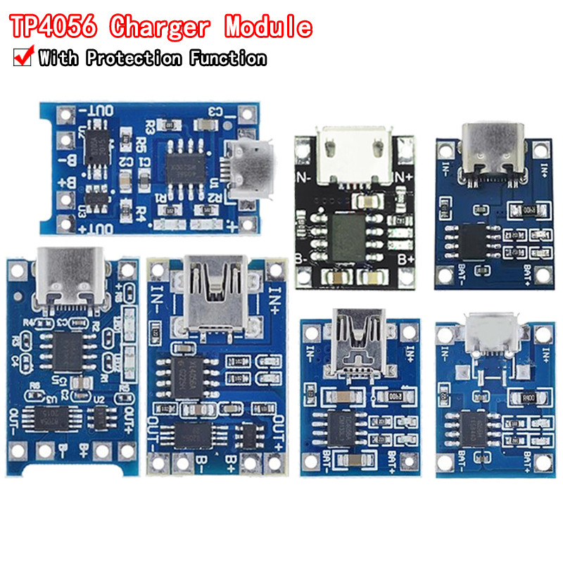 Jual TP4056 With Protection Dual Functions 5V 1A Mini Micro TYPE-C USB ...