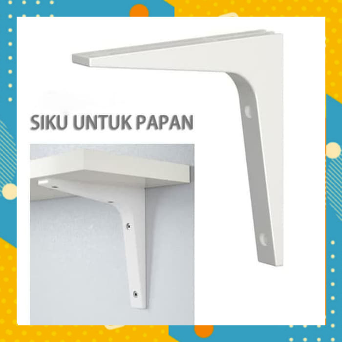 Jual Braket Siku L Bracket L Papan Kayu Braket Dinding Penyangga Papan ...
