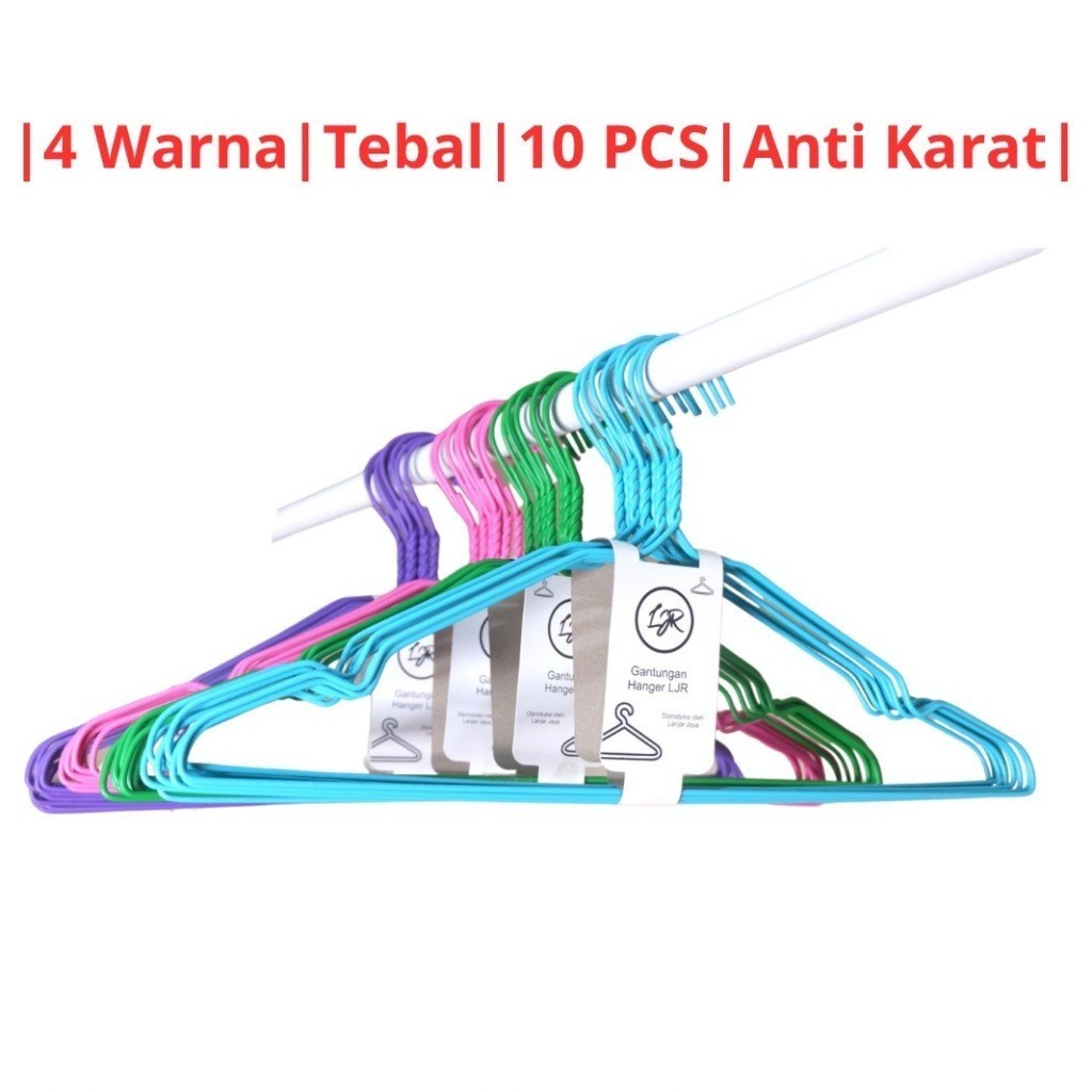 Jual Ddp Paket Isi Hanger Gantungan Baju Dewasa Warna Jemuran